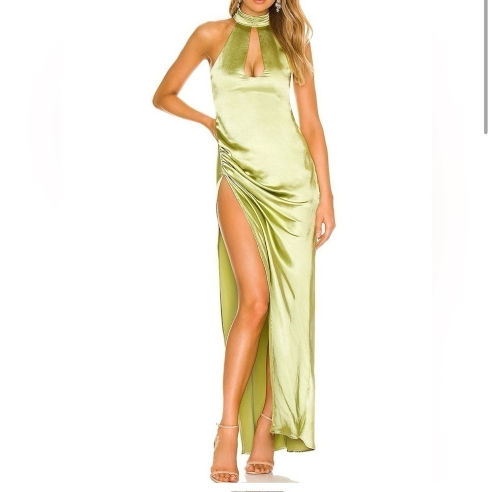 For Love & Lemons Green Pia Maxi Dress
Size Medium